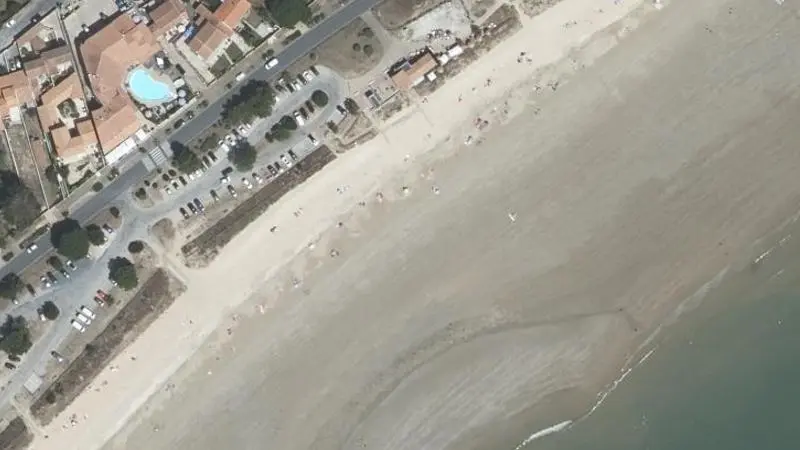 Vue aérienne : Plage Sud