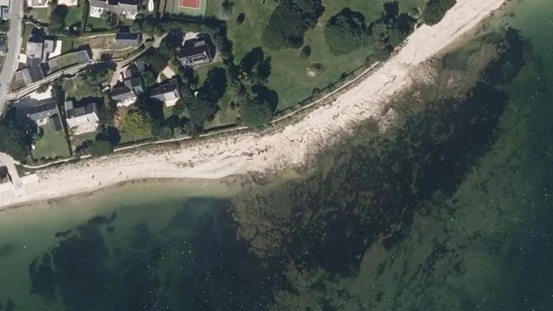 Vue aérienne : Plage du Bil