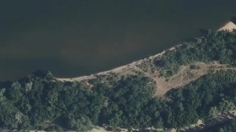Vue aérienne : Plage de la Loire