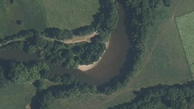 Vue aérienne : Plage du Louet