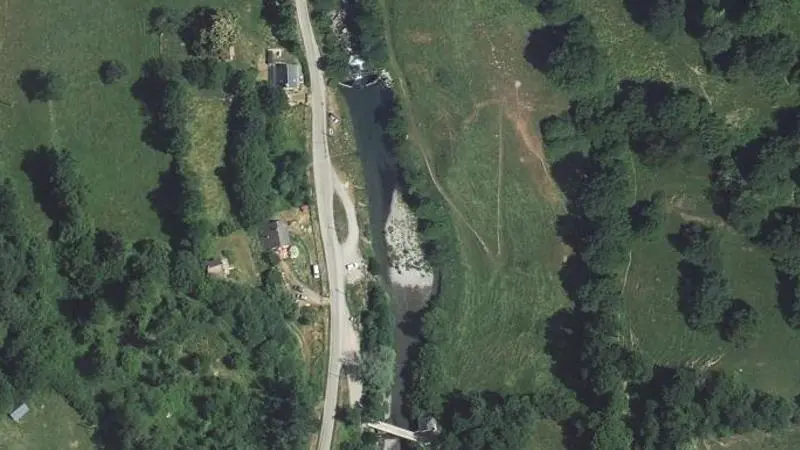 Vue aérienne : Plage de Rivière Alet