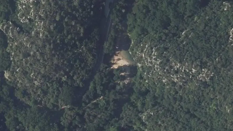 Vue aérienne : Plage de l'Argens