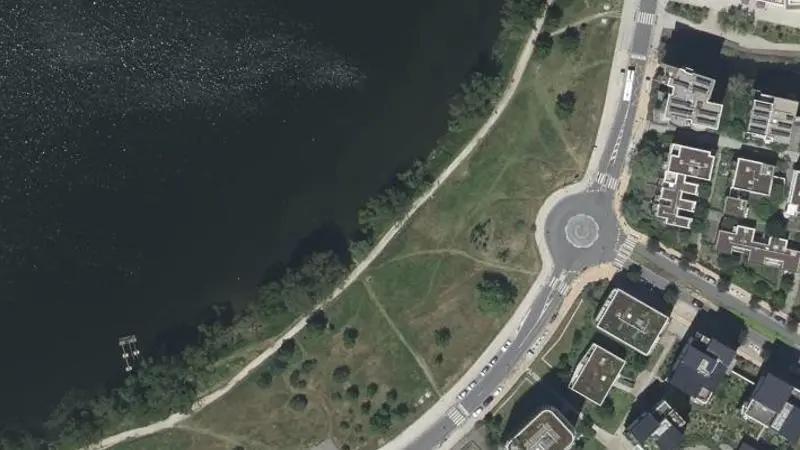 Vue aérienne : Lac de Bordeaux