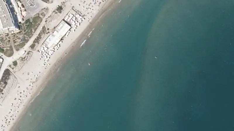 Vue aérienne : Plage Naturiste