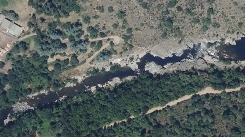 Vue aérienne : La Rode