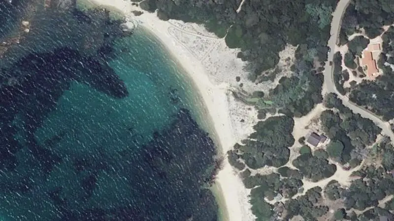 Vue aérienne : Plage de Chevanu