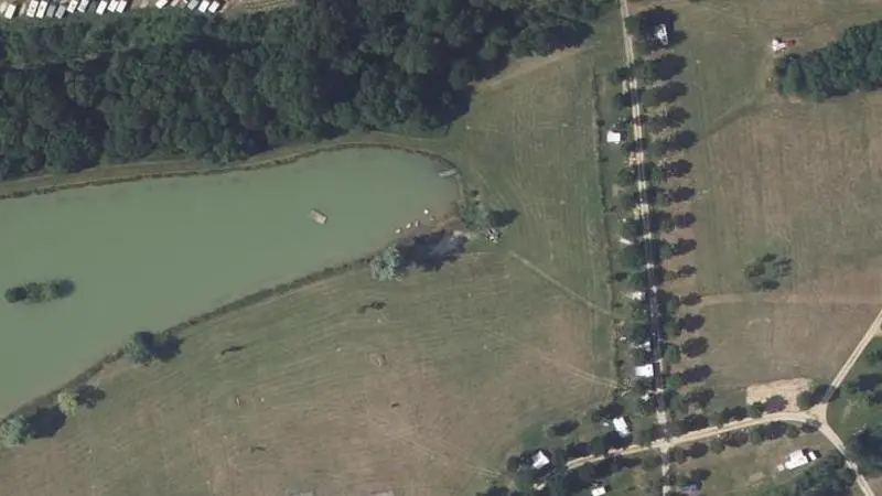 Vue aérienne : Plage du ruisseau de la Boudre