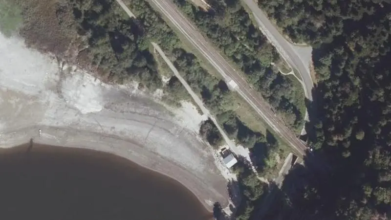 Vue aérienne : Plage de l'Entonnoir