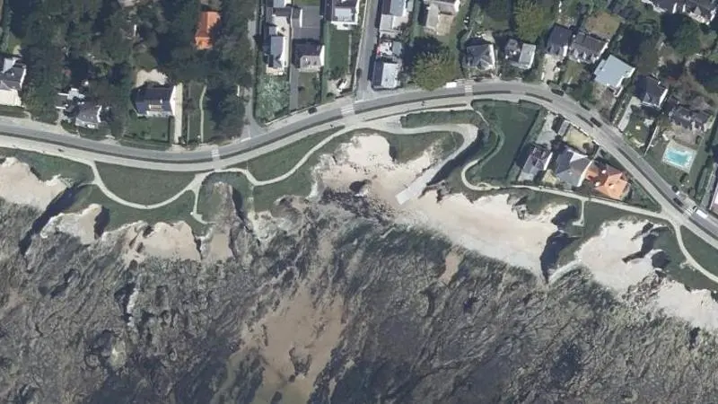 Vue aérienne : Baie de Convert
