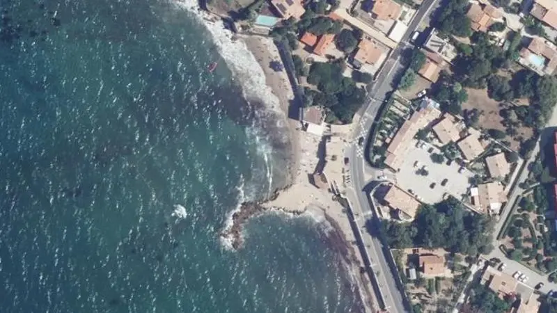 Vue aérienne : Plage la Garonne
