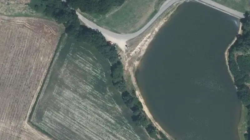 Vue aérienne : Etang de Bondilly
