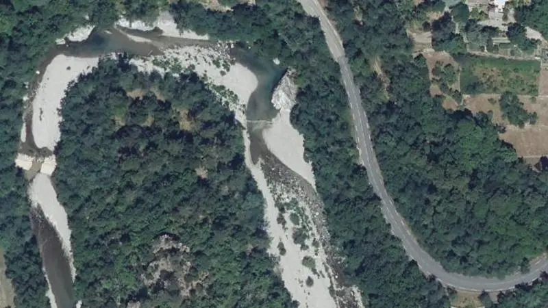Vue aérienne : Camping Municipal du Collet de Deze