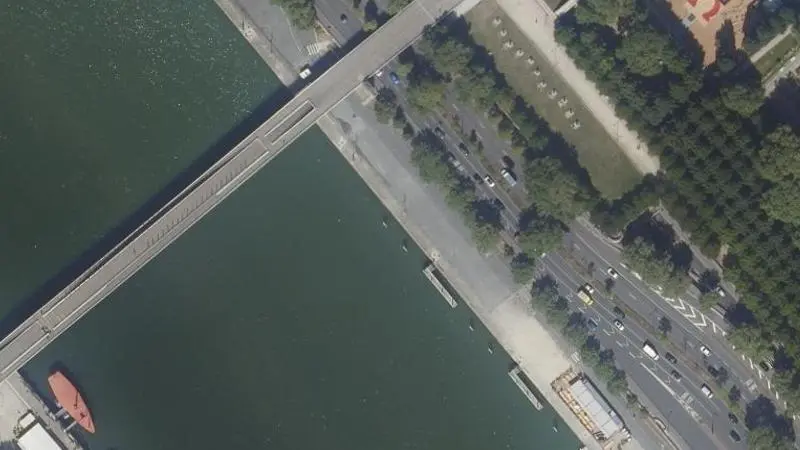 Vue aérienne : Bercy