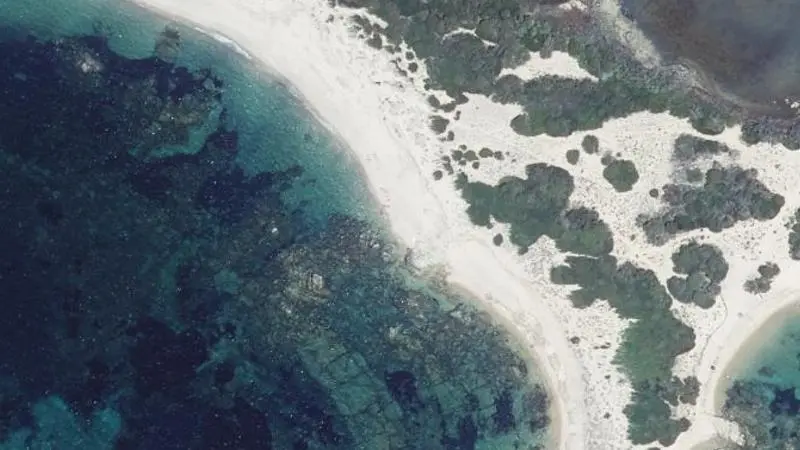 Vue aérienne : Plage de St-Jean