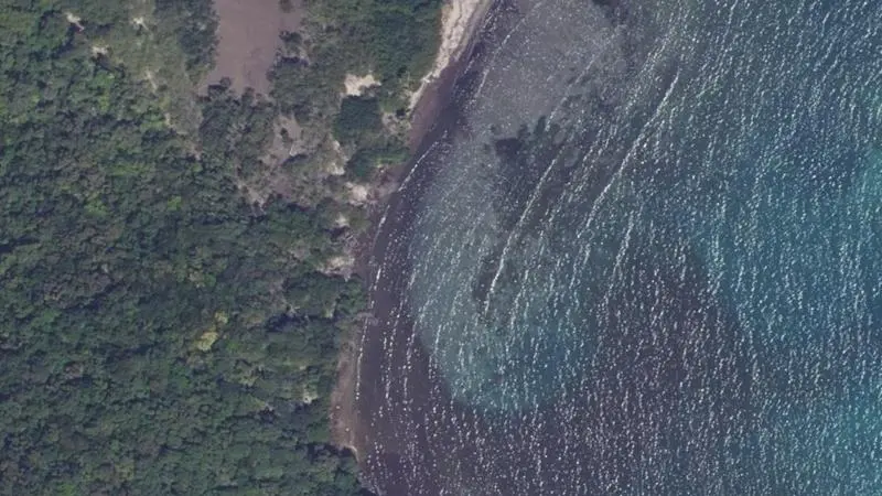 Vue aérienne : Baie Granjean