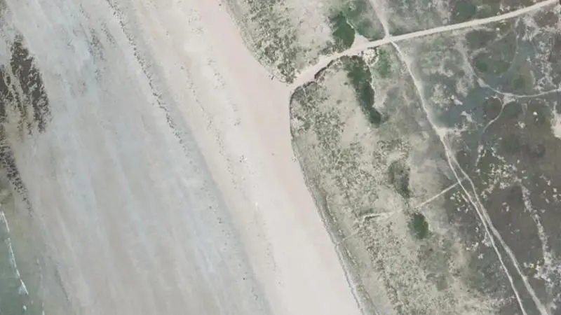 Vue aérienne : Plage de Ty Hoche