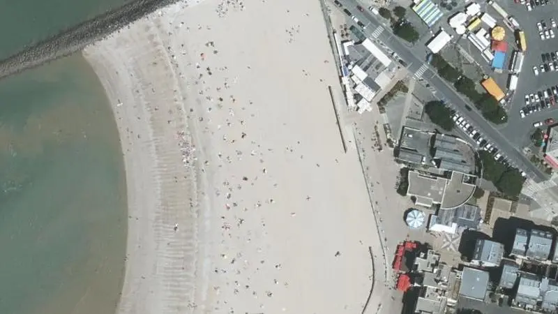 Vue aérienne : Plage des Minimes