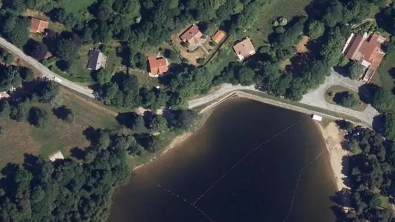 Vue aérienne : Barrage des Montagnes