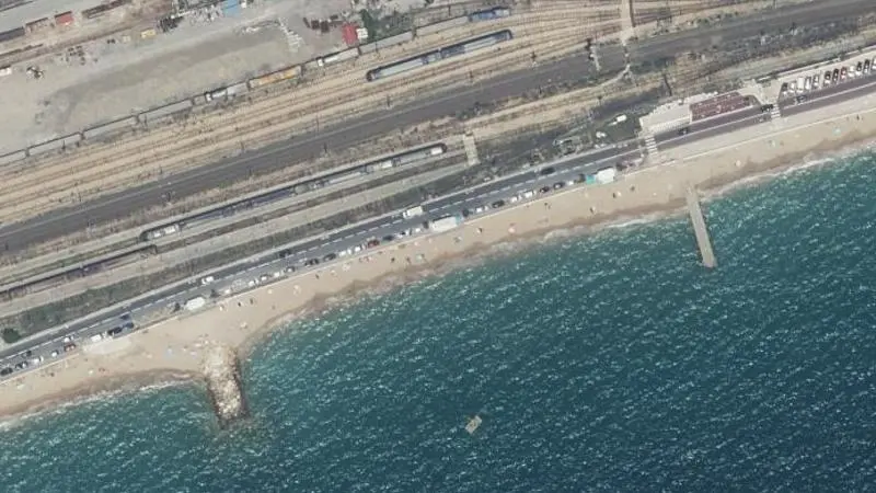 Vue aérienne : Gare Marchandises