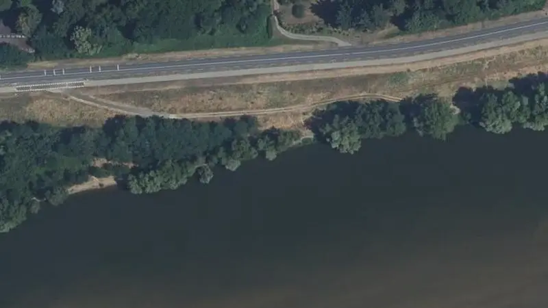 Vue aérienne : Plage de la Loire