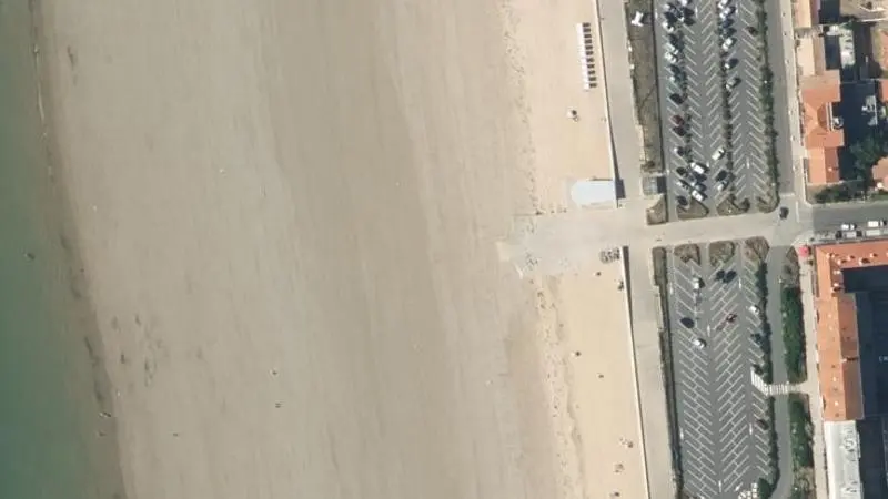Vue aérienne : La Grande Plage