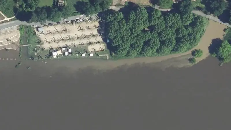 Vue aérienne : Pelouse Plage