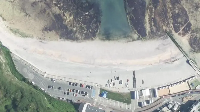 Vue aérienne : Yport-Plage