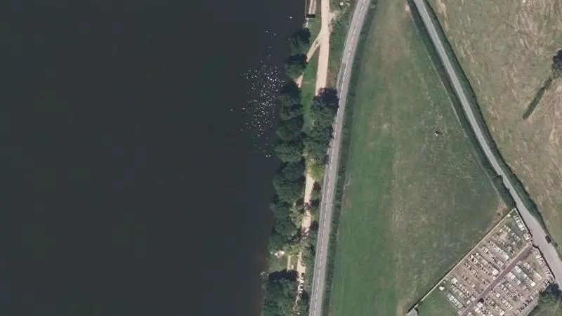 Vue aérienne : Lac Intercommunal Saint Point