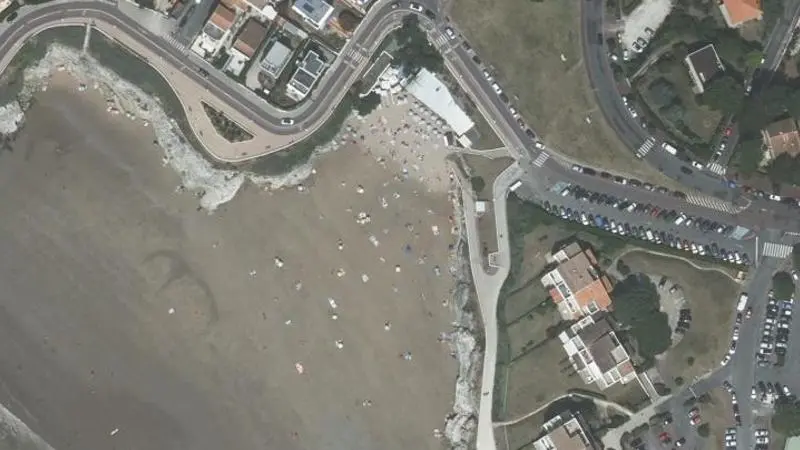 Vue aérienne : Plage du Chay
