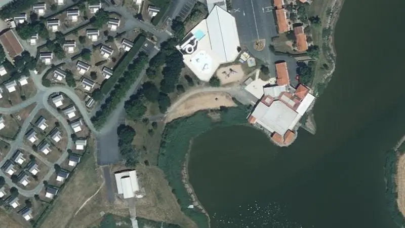 Vue aérienne : Plage de Réserve Ornithologique