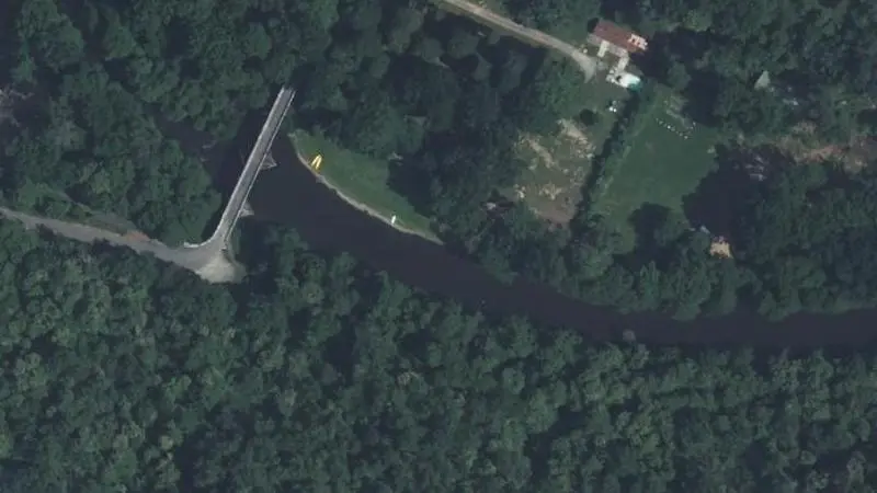 Vue aérienne : Camping Aire Naturelle Pampelonne