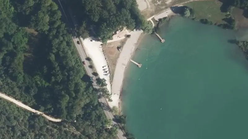 Vue aérienne : Virieu le Grand - Lac de Virieu