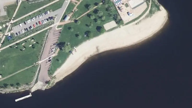 Vue aérienne : Ret.villerest - Base Nautique