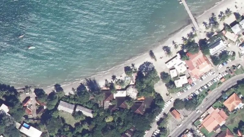 Vue aérienne : Anse a l'Ane - Hotel Frantour