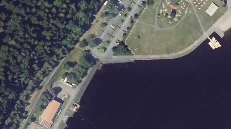 Vue aérienne : Lac de la Plaine