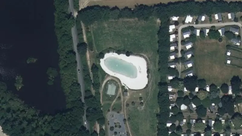 Vue aérienne : Baignade de Saint-Julien-des-Landes