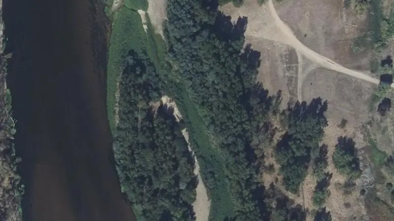 Vue aérienne : Plage de la Loire