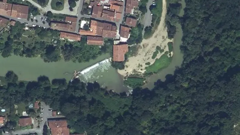 Vue aérienne : Plage de l'Arize