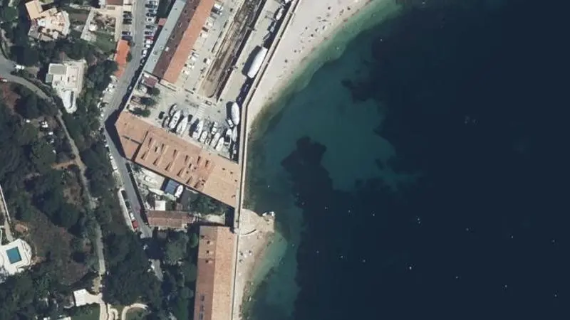 Vue aérienne : La Darse