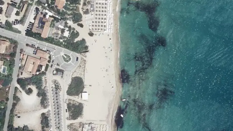 Vue aérienne : Plage Pampelonne Patch