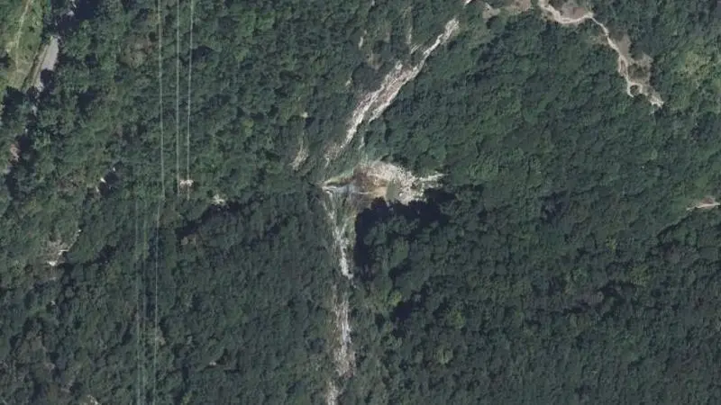 Vue aérienne : Baignade de la Pissarde