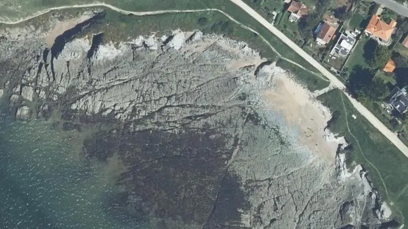 Vue aérienne : Plage des Chatelets