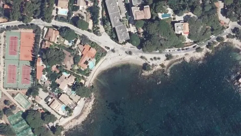 Vue aérienne : Plage du Barry