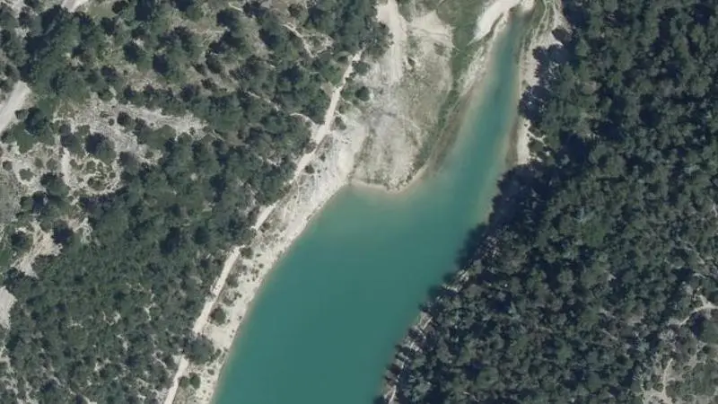 Vue aérienne : Lac du Paty