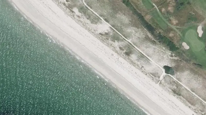 Vue aérienne : Plage du Kerver