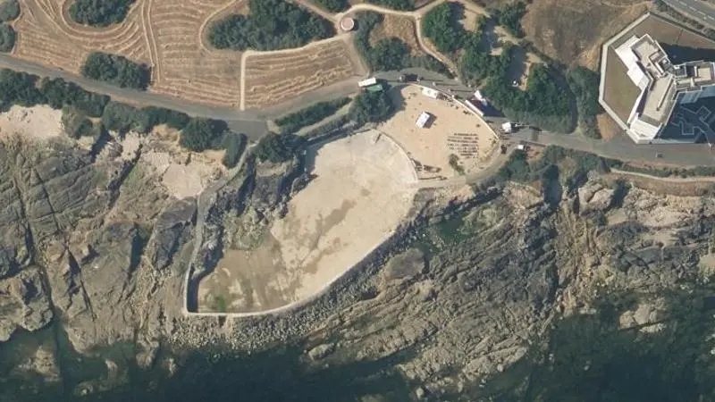 Vue aérienne : Plan d'eau Dombret