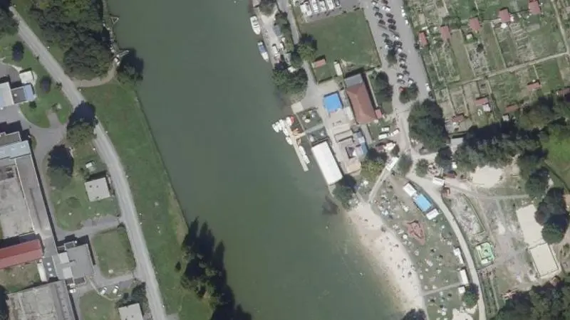 Vue aérienne : Plage du Chemin des Patis