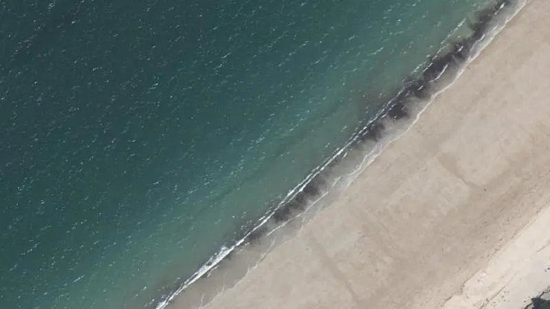 Vue aérienne : Plage de Couny