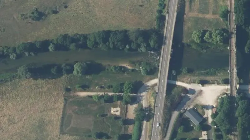 Vue aérienne : Plage de l'Armançon