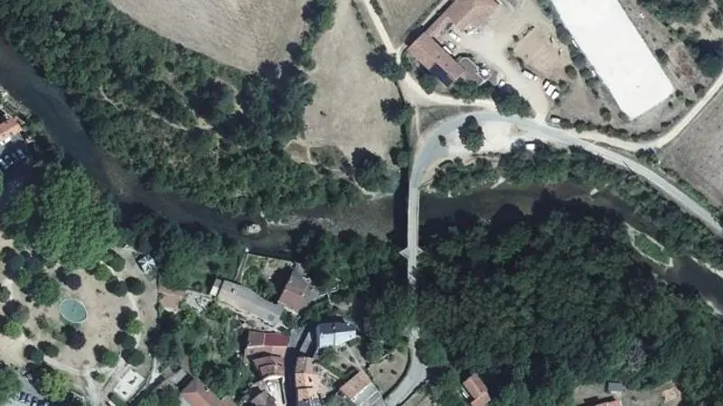 Vue aérienne : Plage de la Dourbie